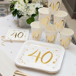 Lysbildefremvisning - Kaffeservietter 40 Guld