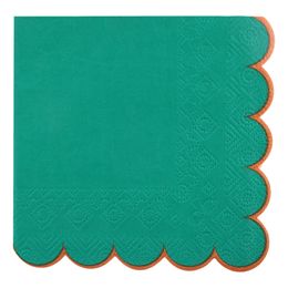 Kaffeservetter Grön/Orange