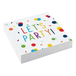 Kahvilautasliinat Happy Birthday Konfetti