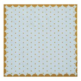 Kahviservetit Pilkulliset Sininen/Kulta