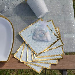 Diaesitys - Kahviservetit Pilkulliset Sininen/Kulta