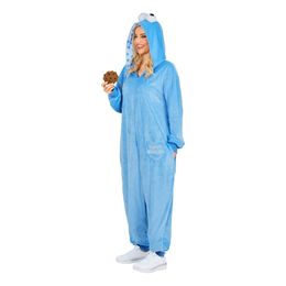 Bildspel - Kakmonster Blå Onesie Maskeraddräkt