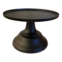 Kakefat med Stett i Metall Svart