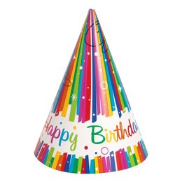 Partyhattar Happy Birthday Regnbåge