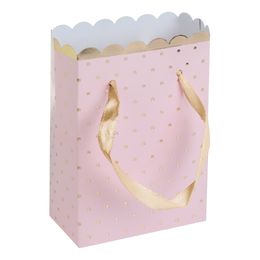 Kalaspåsar Prickiga Ljusrosa/Guld