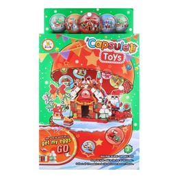 Kapsel med Byggklossar Julleksak