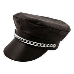 Keps Svart med Kedja