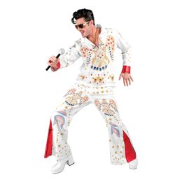 King of Rock Vit Maskeraddräkt