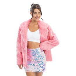 Bildspel - Kjol med Paljetter Iridescent Rosa