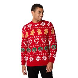 Bildspel - Klassisk Stickad Röd Jultröja