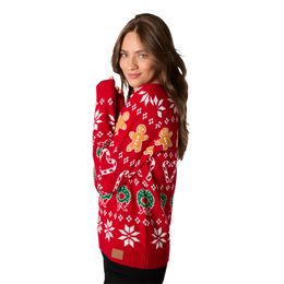 Bildspel - Klassisk Stickad Röd Jultröja