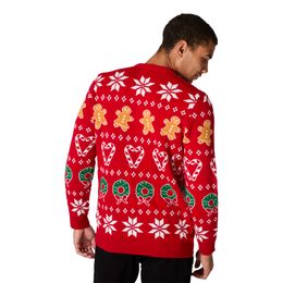 Bildspel - Klassisk Stickad Röd Jultröja