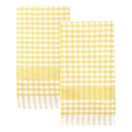 Keittiöpyyhkeet Bistro Keltaiset/Valkoiset