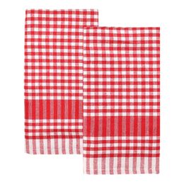 Kökshanddukar Bistro Röda/Vita