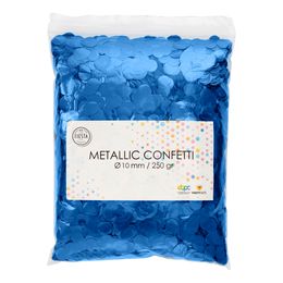 Konfetti Blå Metallic Runda