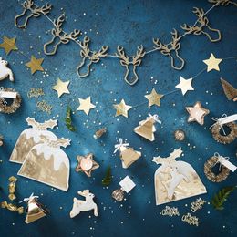 Lysbildefremvisning - Konfetti Guld Merry Christmas