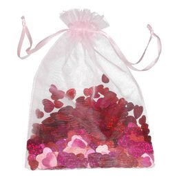 Konfetti Rödrosa Hjärtan