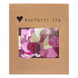 Konfetti Rödrosa Hjärtan