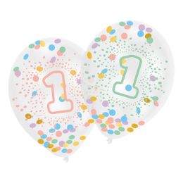 Konfetti-ilmapallot 1-vuotisjuhlat Sateenkaari