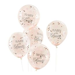 Konfettiballoner Baby In Bloom Roséguld