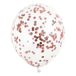 Konfettiballoner Roséguld