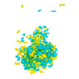 Bildspel - Konfettikanon Blå/Gul Papper