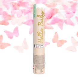 Konfettikanon Sommerfugler Rosa