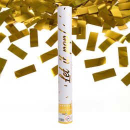 Konfettikanon Guld Metallic