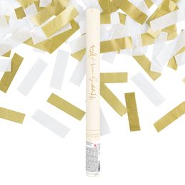 Konfettikanon Happily Ever After Guld/Vit