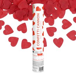 Konfettitykki Sydämet Punaiset