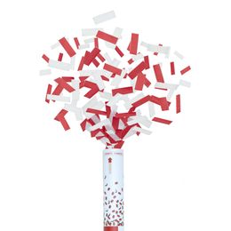 Konfettitykki Punainen/Valkoinen