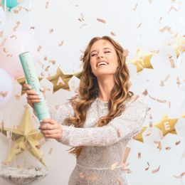 Lysbildefremvisning - Konfettikanon Roségull