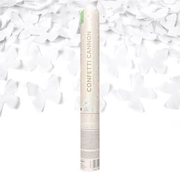 Konfettikanon Vita Fjärilar