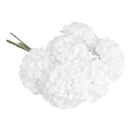 Bildspel - Konstgjord Blombukett Hortensior Vit