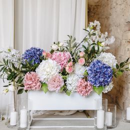 Bildspel - Konstgjord Blomma Körsbärsblomma Vit