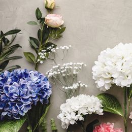 Bildspel - Konstgjord Blomma Slöjblommor Vit