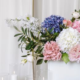 Bildspel - Konstgjord Blomma Slöjblommor Vit