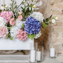 Bildspel - Konstgjord Hortensia Blå Lång