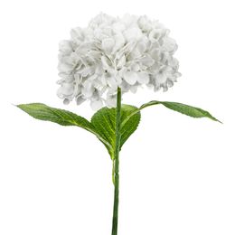 Lysbildefremvisning - Kunstig Hortensia Hvit Lang