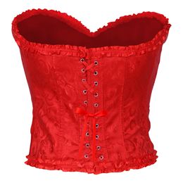 Bildspel - Korsett Röd med Volanger