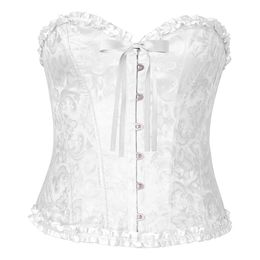 Bildspel - Korsett Vit med Volanger