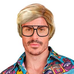 80-tals Kort Blond Peruk