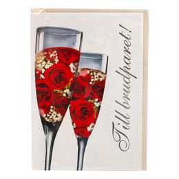 Kort Bröllopsglas med Kuvert