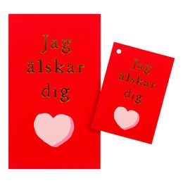 Kort med Kuvert Jag Älskar Dig