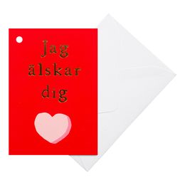 Bildspel - Kort med Kuvert Jag Älskar Dig