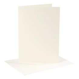 Kort med Kuvert Råvit