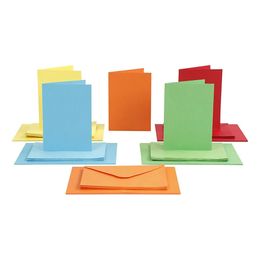 Kort og Konvolut Blandede Farver