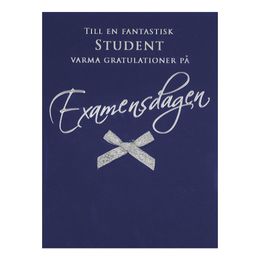 Kort Student Rosett Blå