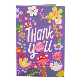 Kort Thank You Blommor