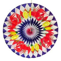 Kräftskiva Pappersfjäder Hängande Dekoration